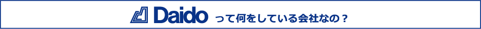 Daidoって何をしている会社なの？